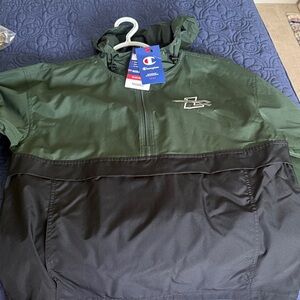 Loyola Maryland Champion Two-Tone Green and Black Jacket